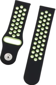 Peter Jäckel Armband 22mm Dual Silicon schwarz/grün