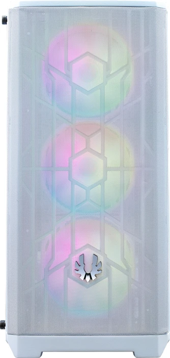 BitFenix Nova Mesh SE TG 4ARGB, weiß, inkl. 4x Lüfter, Lüfter LED RGB, Glasfenster