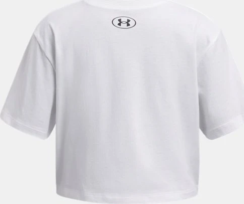 Under Armour Rival Funktionsshirt kurzarm weiß/schwarz (Junior)