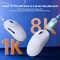 Attack Shark X8 Pro Tri-mode Wireless Gaming Mouse, weiß, inkl. Grip Tape, USB/Bluetooth Vorschaubild