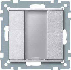 Merten Taster 1-fach Plus aluminium