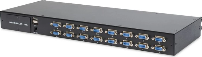 Digitus DS-72211-3, 19" LCD KVM Switch, 16-fach, CH