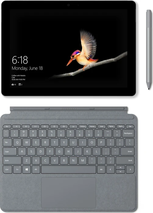 Microsoft Surface Go, Pentium Gold 4415Y, 4GB RAM, 64GB, Signature Type Cover Platin