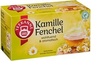 Teekanne Kamille-Fenchel Tee Beutel, 20 Stück