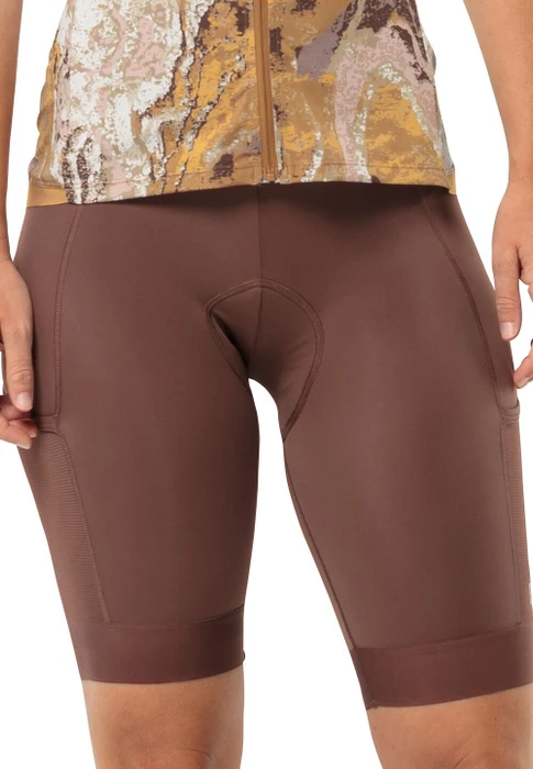 Jack Wolfskin Morobbia Bib Shorts Fahrradhose kurz dark rust (Damen)