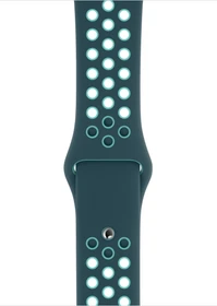 Apple Nike Sportarmband Regular für Apple Watch 44mm Midnight Turquoise/Aurora Green