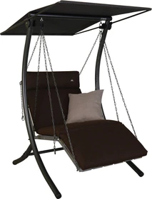 Angerer Luxus Smart Hollywoodschaukel 1-Sitzer coffee