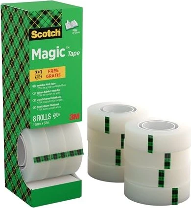 Scotch MagicÖ Tape Klebefilm matt 19,0 mm x 33,0 m 8 Rollen