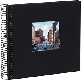 Goldbuch Spiralalbum Bella Vista 20x20 schwarze Seiten schwarz
