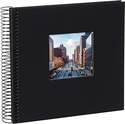 Goldbuch Spiralalbum Bella Vista 20x20 schwarze Seiten schwarz