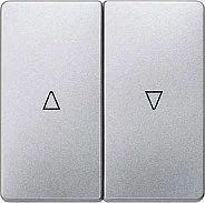 Siemens DELTA i-system Wippe mit Jalousiesymbolen, aluminiummetallic