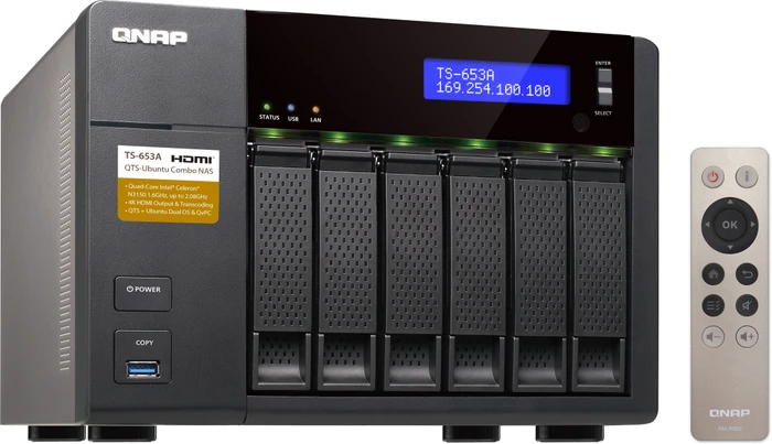 QNAP Turbo Station TS-653A-8G, 8GB RAM, 4x RJ-45 1000Base-T, 4x USB-A 3.0