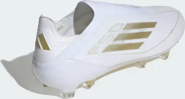 adidas F50 Elite Laceless FG cloud white/gold metallic