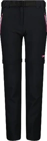 CMP Zip Off Stretch Zip-Off Hose lang anthrazit/pink fluo (Junior)