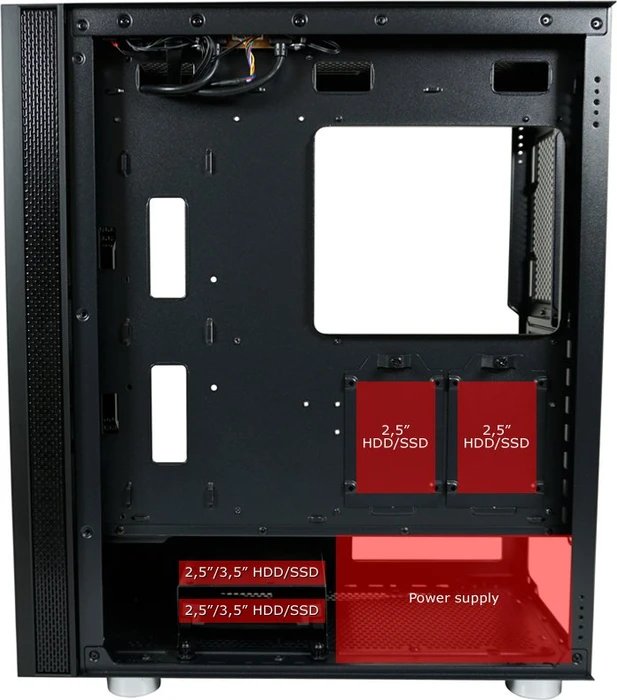 LC-Power 8000B, schwarz, schallgedämmt