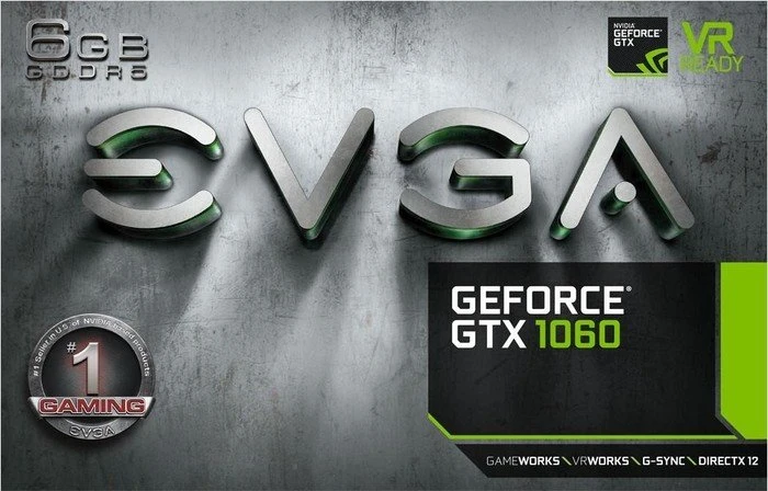 EVGA GeForce GTX 1060 Gaming, 6GB GDDR5, DVI, HDMI, 3x DP