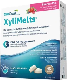 OraCoat XyliMelts Hafttabletten Beeren-Mix, 40 Stück