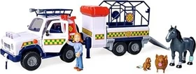 Simba Toys Feuerwehrmann Sam - Tierrettung mit Anhänger