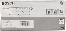 Bosch Professional HSS-R Spiralbohrer, 9.8x87x133mm, 10 Stück