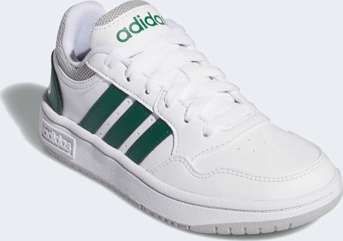 adidas Hoops 3.0 cloud white/collegiate green/grey two (Junior)