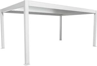 Biohort Pergola 5.5x3.5 weiß/silber-metallic