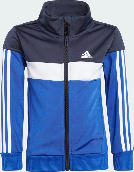 adidas Tiberio 3-Streifen Colorblock Shiny Trainingsanzug legend ink/white/semi lucid blue (Junior)