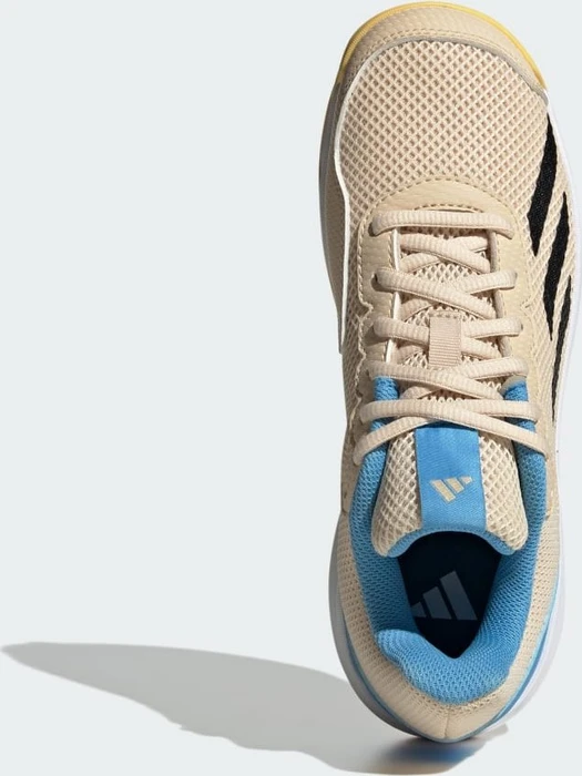 adidas Courtflash crystal sand/core black/blue burst (Junior)