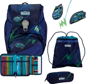 Scout Alpha City Lights Schultaschen-Set, 4-tlg.