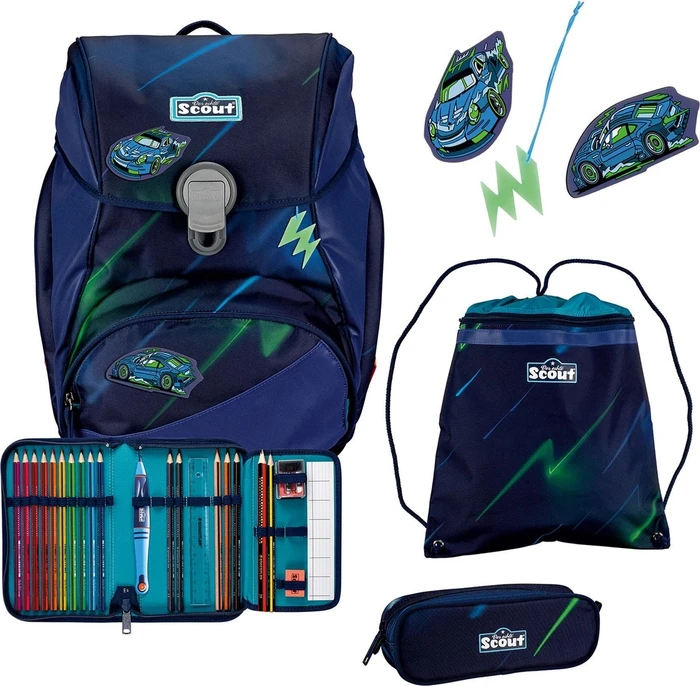 Scout Alpha City Lights Schultaschen-Set, 4-tlg.