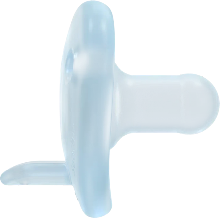 Philips Avent SCF099/21 Soothie Shapes Beruhigungsschnuller, 0-6M, Silikon, blau/hellblau, 2 Stück
