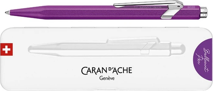 Caran d'Ache 849 Colormat-X Kugelschreiber violett, Metalletui
