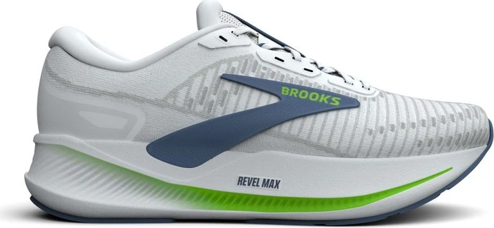 Brooks Revel Max white/moonlight/green gecko (Herren)