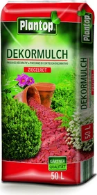Plantop Rindenmulch Dekor 10-40mm ziegelrot, 50l
