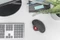 Digitus Wireless Ergonomic Trackball Mouse schwarz/rot, Bluetooth Vorschaubild