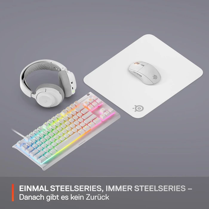 SteelSeries QcK Medium White, 320x270mm, weiß
