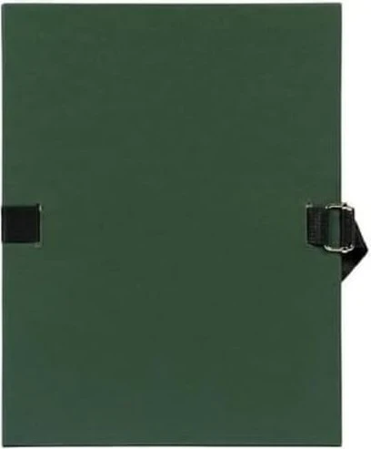 Exacompta Dokumenten Ordnungsmappe aus 2.7mm Karton mit dehnbarem Rücken, A4, dunkelgrün