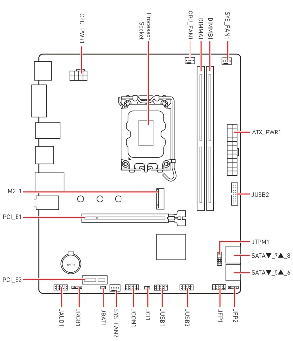 MSI PRO H610M-E (Intel 1700)