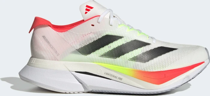 adidas Adizero Boston 12 cloud white/core black/lucid red (Damen)