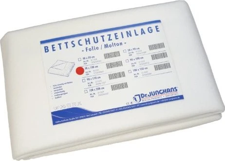 Dr. Junghans Medical Folie/Molton Bettschutzeinlage, 70x100cm, 1 Stück