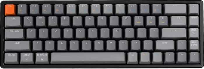 Keychron K6, 65%, LEDs RGB, schwarz/grau, Gateron BROWN, USB/Bluetooth, US