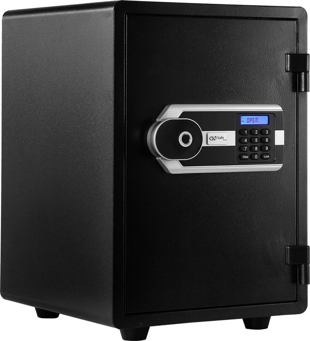 Olympia GOsafe 5350FP Tresor, schwarz, Schlüsselschloss/elektronisches Zahlenschloss/Fingerprintreader