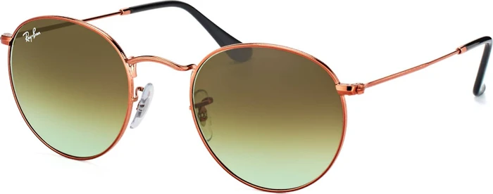 Ray-Ban RB3447 Round Metal 50mm bronze-copper/green gradient