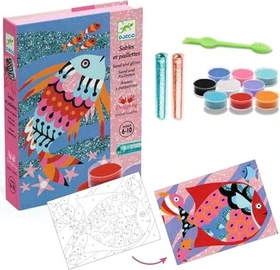 Djeco Sandbilder Farbenfrohe Fische