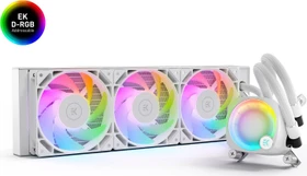 EK Water Blocks EK-Nucleus AIO CR360 Lux D-RGB White, weiß