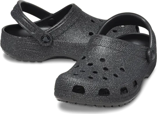 Crocs Classic Glitter black glitter (Damen)