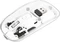Manhattan Transparent Rechargeable Wireless Mouse, transparent/weiß, USB Vorschaubild