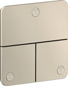 Hansgrohe Axor ShowerSelect ID softsquare Kontrollfeld Ventil für 3 Verbraucher brushed nickel