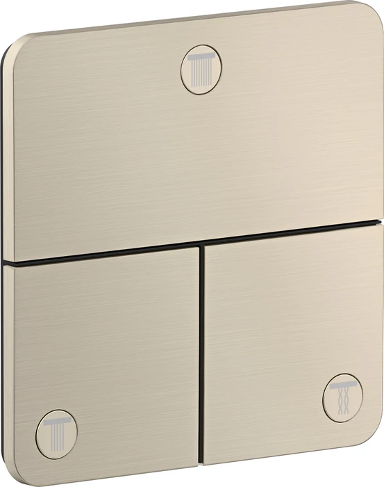 Hansgrohe Axor ShowerSelect ID softsquare Kontrollfeld Ventil für 3 Verbraucher brushed nickel
