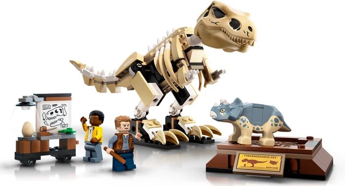 LEGO Jurassic World - T-Rex-Skelett in der Fossilienausstellung