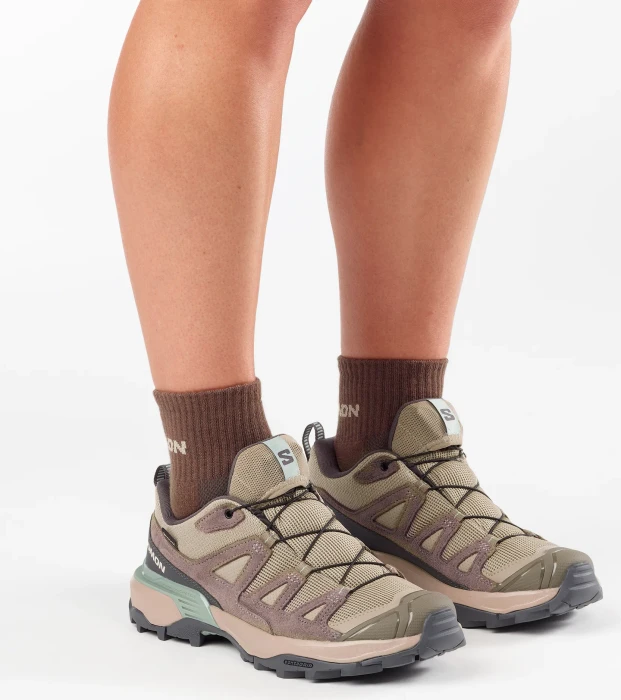 Salomon X Ultra 360 Leather GTX desert tan/iron/green milieu (Damen)